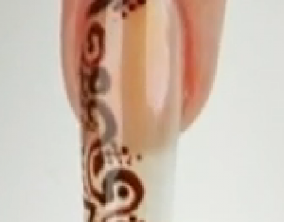 Красивый дизайн на длинные ногти