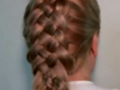 Плетение косы из 5 прядей (шахматка) самой себе - видео урок