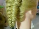 Плетение косы Лино Руссо с шарфом: видео урок