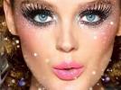 Новогодний макияж 2014 с блестками: фото, видео